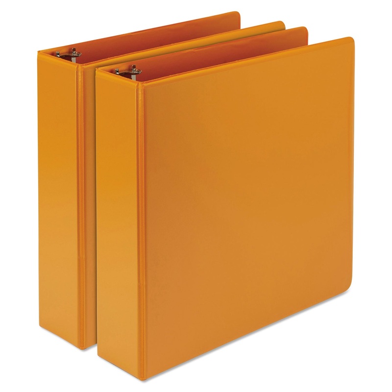 EARTH'S CHOICE BIOBASED DURABLE FASHION VIEW BINDER, 3 RINGS, 2" CAPACITY, 11 X 8.5, CORAL, 2/PACK