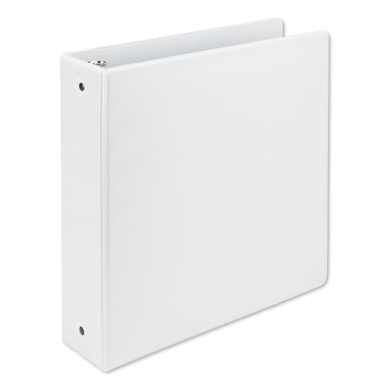 EARTH'S CHOICE BIOBASED ECONOMY ROUND RING VIEW BINDERS, 3 RINGS, 2" CAPACITY, 11 X 8.5, WHITE