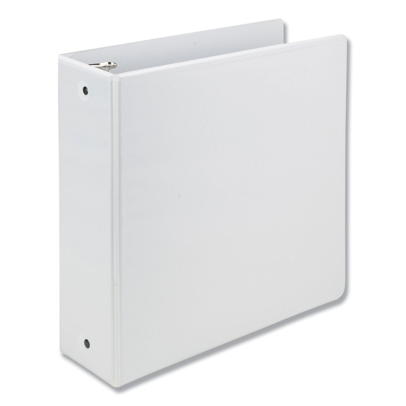 EARTH'S CHOICE BIOBASED ECONOMY ROUND RING VIEW BINDERS, 3 RINGS, 3" CAPACITY, 11 X 8.5, WHITE