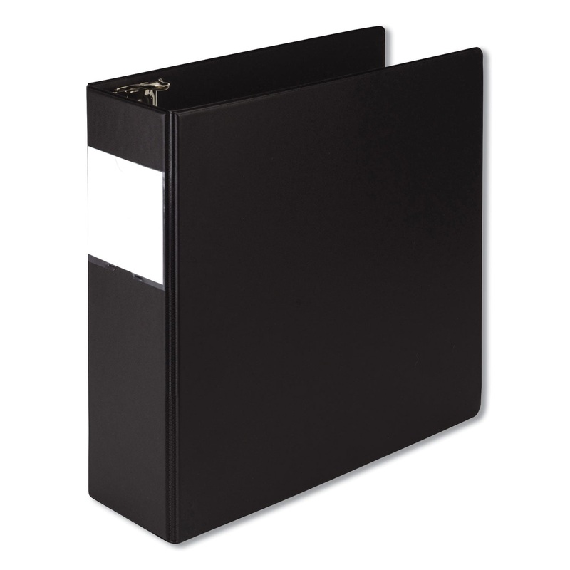 EARTH'S CHOICE BIOBASED ROUND RING REFERENCE BINDER, 3 RINGS, 4" CAPACITY, 11 X 8.5, BLACK