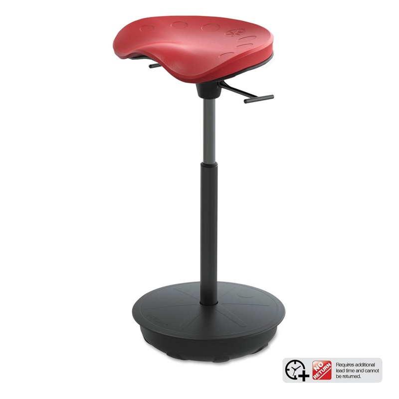 PIVOT SEAT BY FOCAL UPRIGHT, RED SEAT, RED BACK, BLACK BASE