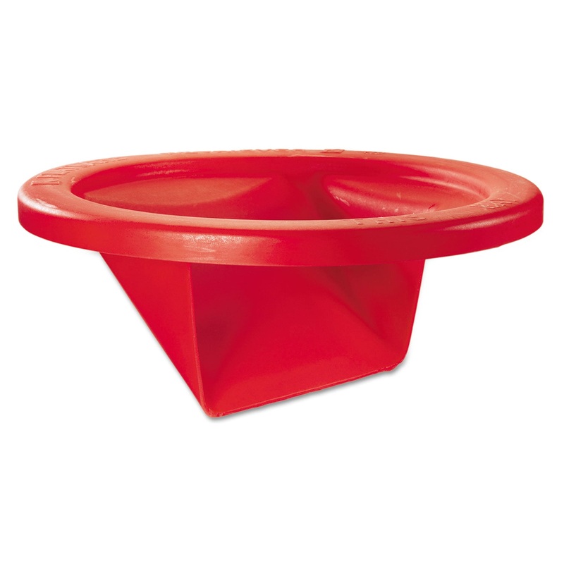 KATCHALL FLATWARE RETRIEVER, ROUND, 22.25 DIA X 10.5H, 32 GAL CAPACITY, RED