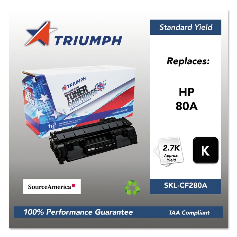 751000NSH1318 REMANUFACTURED CF280A (80A) TONER, 2700 PAGE-YIELD, BLACK