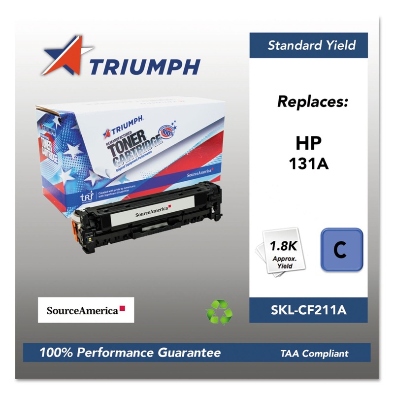 751000NSH1399 REMANUFACTURED CF211A (131A) TONER, 1800 PAGE-YIELD, CYAN
