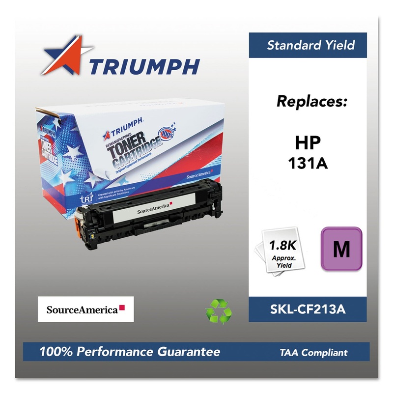 751000NSH1401 REMANUFACTURED CF213A (131A) TONER, 1800 PAGE-YIELD, MAGENTA
