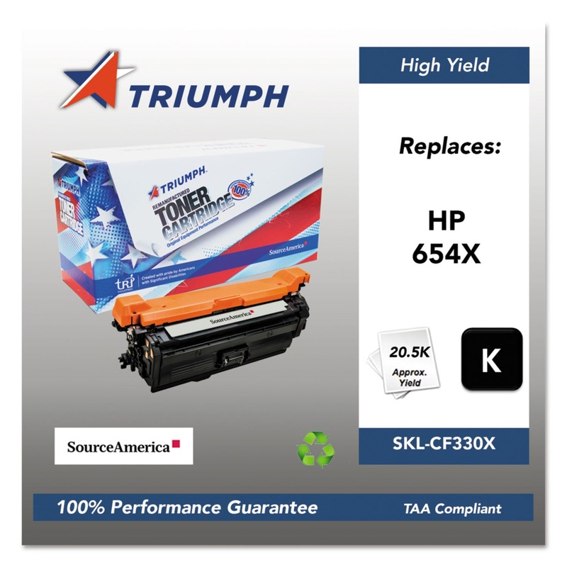 751000NSH1599 REMANUFACTURED CF330X (652X) HIGH-YIELD TONER, 20500 PG-YLD, BLACK