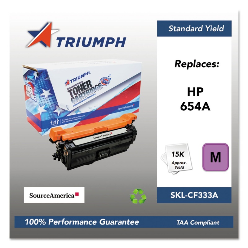 751000NSH1602 REMANUFACTURED CF333A (653A) TONER, 15000 PAGE-YIELD, MAGENTA