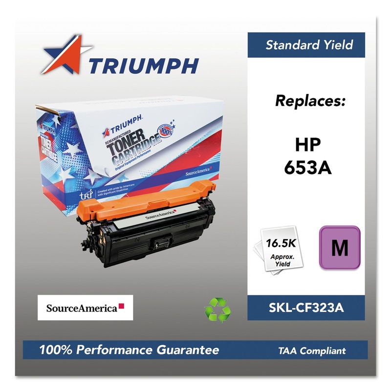 751000NSH1606 REMANUFACTURED CF323A (653A) TONER, 16500 PAGE-YIELD, MAGENTA