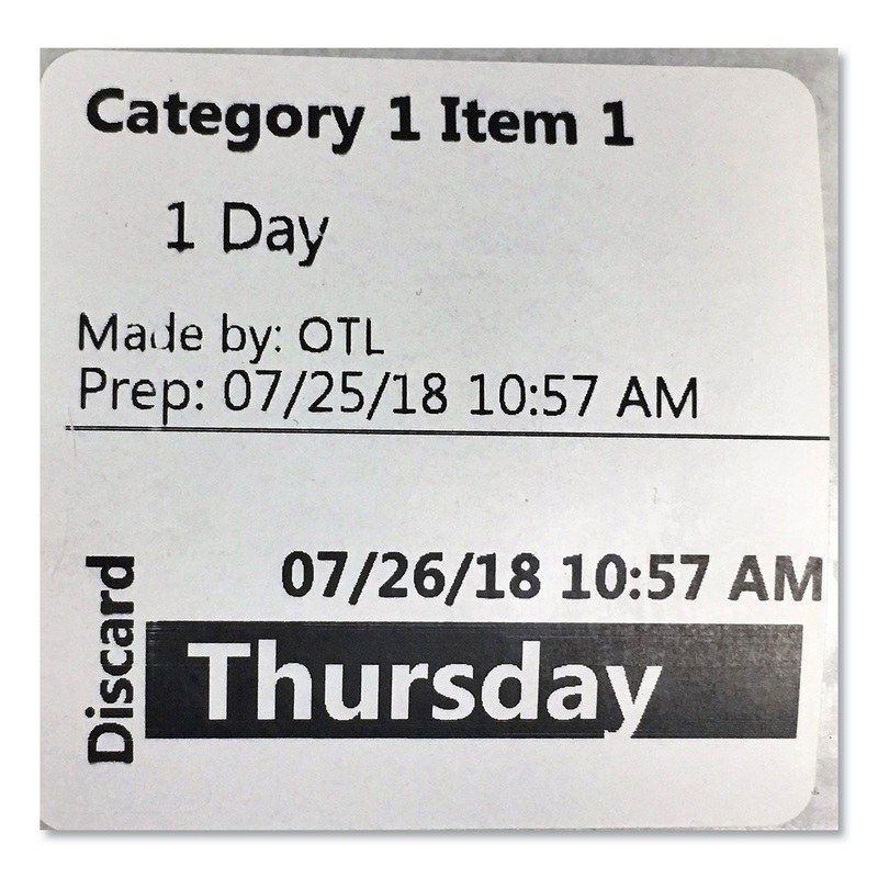 LABELS FOR SMART LABEL PRINTERS, 2" X 2", BLACK, 500 LABELS/ROLL