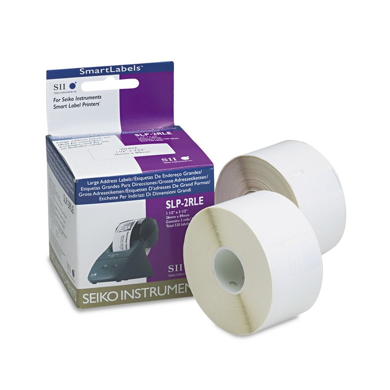 SELF-ADHESIVE LARGE ADDRESS LABELS, 1.5" X 3.5", WHITE, 520/BOX