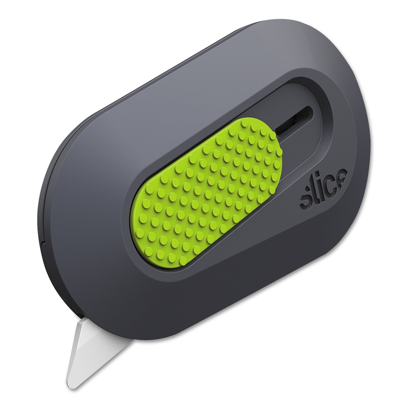 MINI CUTTERS, DOUBLE SIDED, REPLACEABLE, STAINLESS STEEL, GRAY, GREEN
