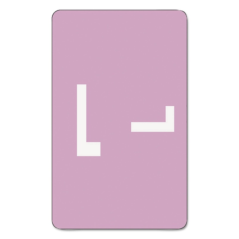 ALPHA-Z COLOR-CODED SECOND LETTER ALPHABETICAL LABELS, L, 1 X 1.63, LAVENDER, 10/SHEET, 10 SHEETS/PACK