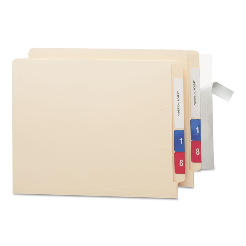 Seal & View File Folder Label Protector, Clear Laminate, 8 X 1-11/16, 100/pack