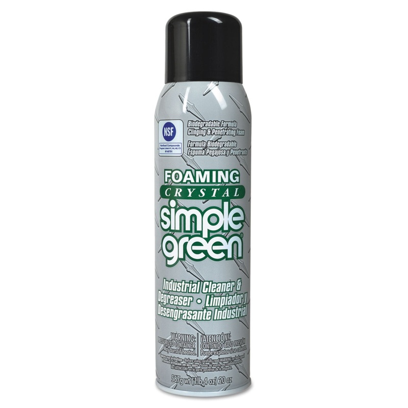 Foaming Crystal Industrial Cleaner & Degreaser, 20 Oz Aerosol, 12/carton
