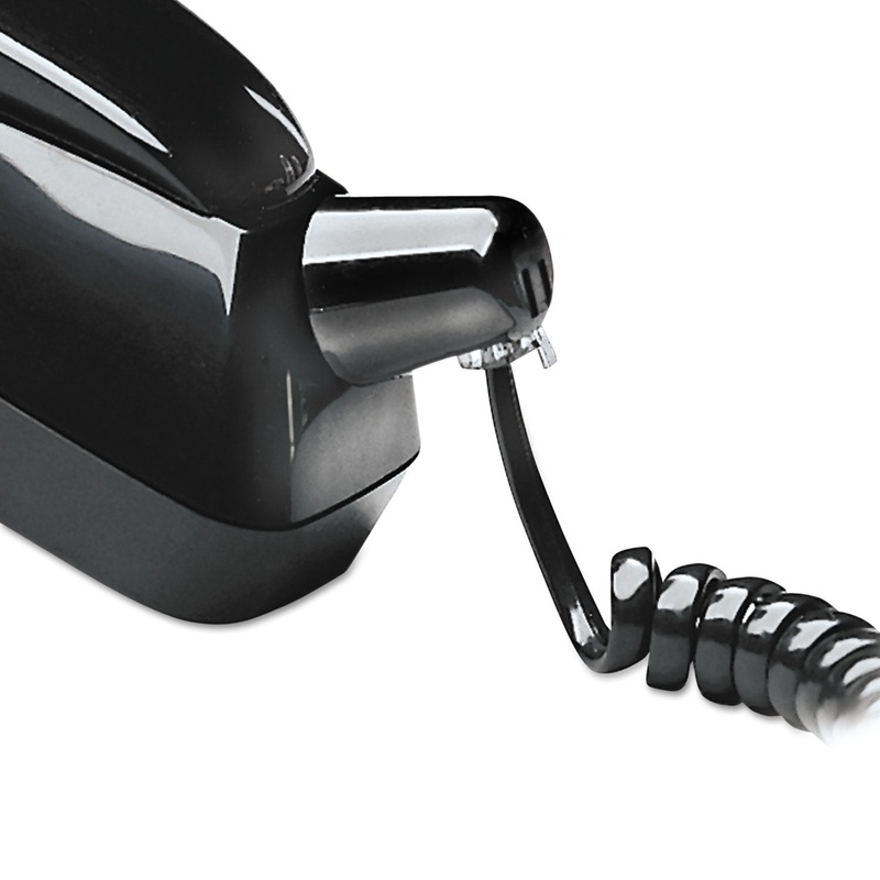 TWISSTOP DETANGLER WITH COILED, 25-FOOT PHONE CORD, BLACK