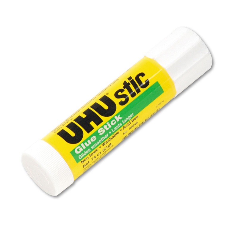 STIC PERMANENT GLUE STICK, 0.74 OZ, DRIES CLEAR