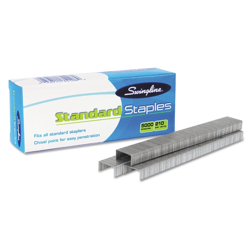 S.F. 1 STANDARD STAPLES, 0.25" LEG, 0.5" CROWN, STEEL, 5,000/BOX