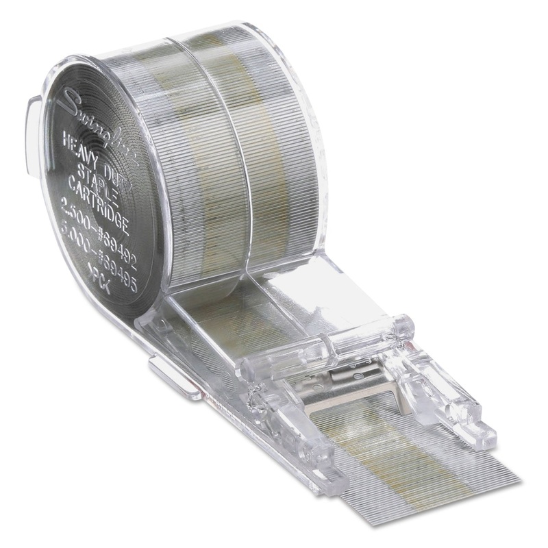 CARTRIDGE STAPLES, 0.38" LEG, 0.5" CROWN, STEEL, 5,000/BOX