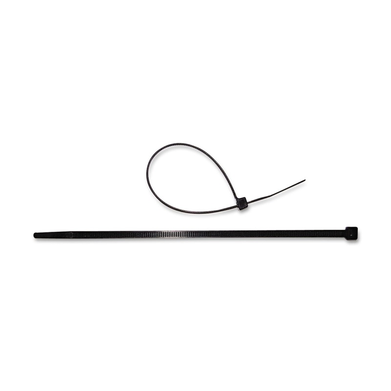 NYLON CABLE TIES, 8 X 0.19, 50 LB, BLACK, 1,000/PACK
