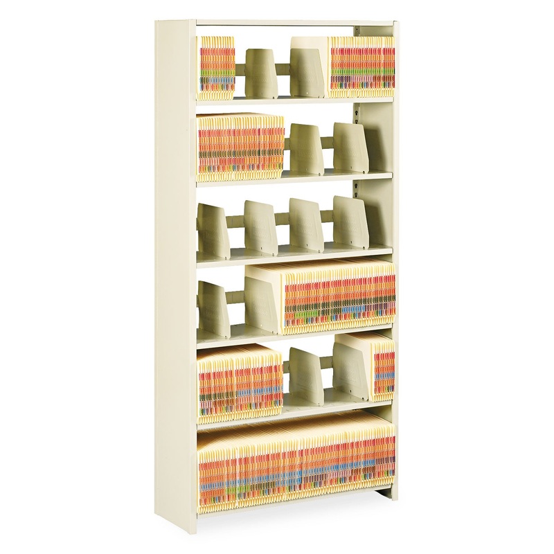 Snap-Together Steel Six-Shelf Closed Starter Set, 36w X 12d X 76h, Sand