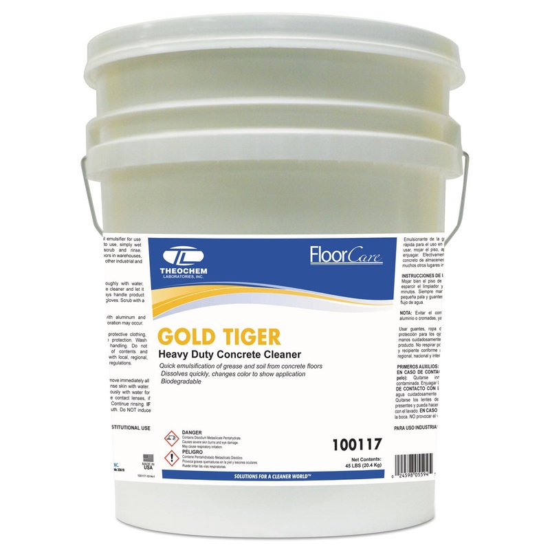 CONCRETE FLOOR CLEANER, 720 OZ PAIL, UNSCENTED