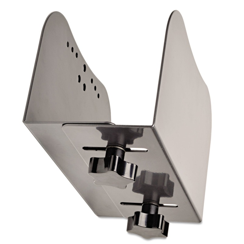 CPU/COMPUTER MOUNT FOR DESKS AND RAILS, UP TO 40 LBS