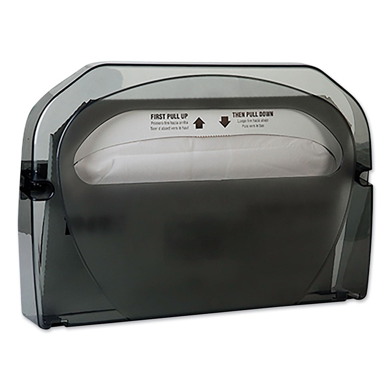 TOILET SEAT COVER DISPENSER, 16" X 3.125" X 11.5", SMOKE, 12/CARTON