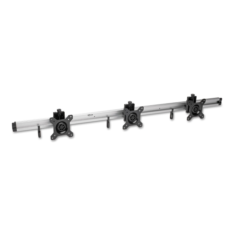TRIPLE FLAT-PANEL RAIL WALL MOUNT FOR 10" TO 15" TVS/MONITORS, UP TO 18 LBS