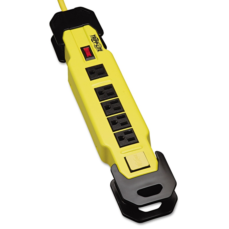 POWER IT! SAFETY POWER STRIP, 6 OUTLETS, 9 FT. CORD AND CLIP, GFCI PLUG