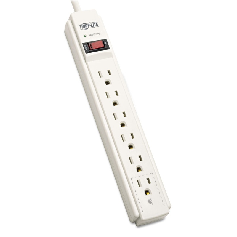 PROTECT IT! SURGE PROTECTOR, 6 OUTLETS, 6 FT. CORD, 790 JOULES, TAA-COMPLIANT