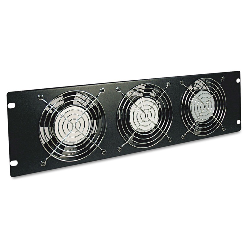 SMARTRACK FAN PANEL, 3U, THREE 120V HIGH-PERFORMANCE FANS, 210 CFM, 5-15P PLUG