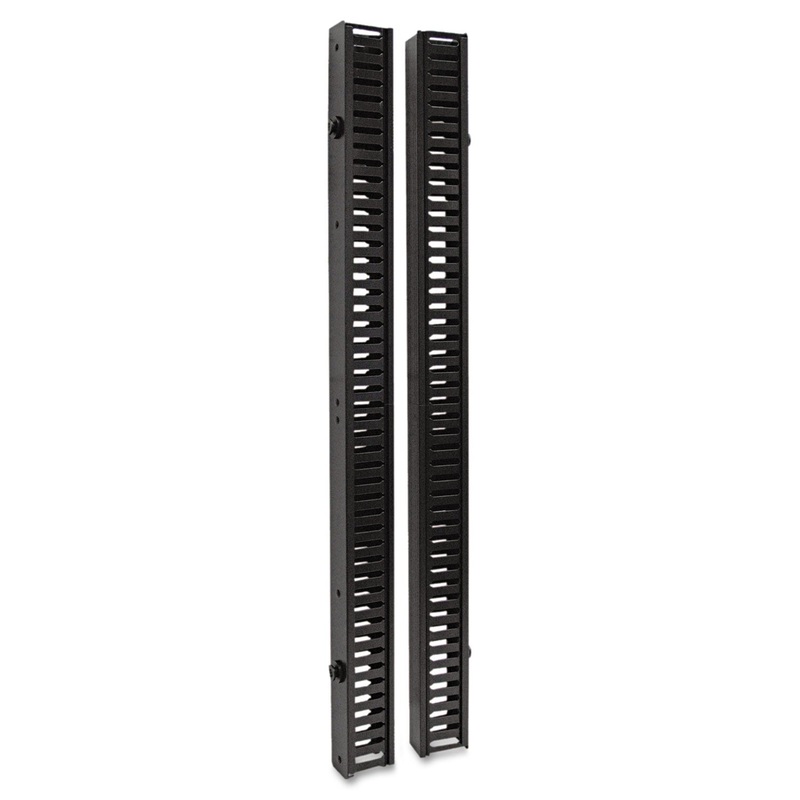 SMARTRACK VERTICAL CABLE MANAGER, DOUBLE FINGER DUCT/TOOLLESS MOUNTING, 6 FT.