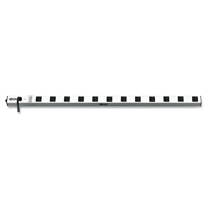 VERTICAL POWER STRIP, 12 OUTLETS, 15 FT. CORD, 36" LENGTH