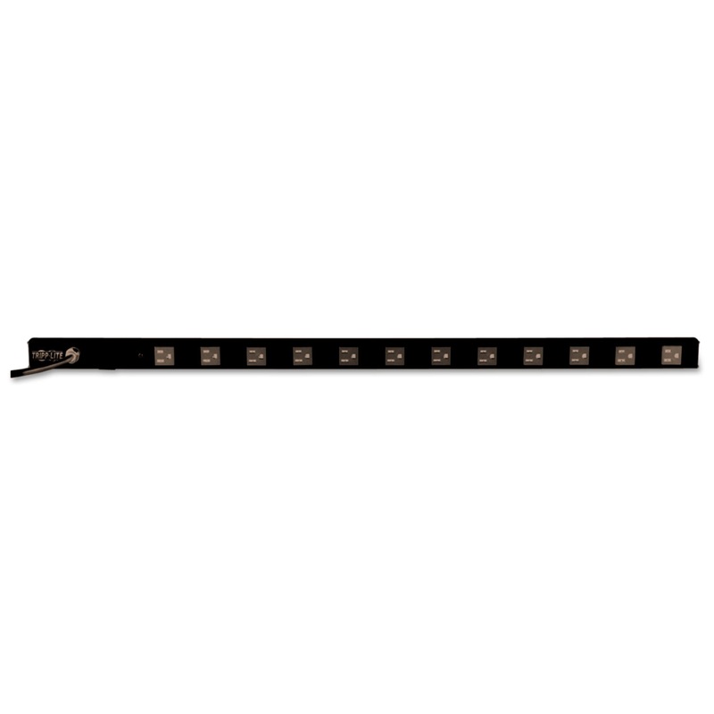 VERTICAL POWER STRIP, 12 OUTLETS, 6 FT. CORD, 36" LENGTH