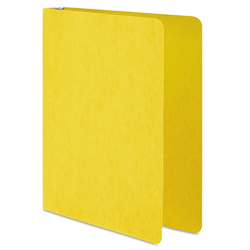 PRESSTEX ROUND RING BINDER, 3 RINGS, 1" CAPACITY, 11 X 8.5, YELLOW