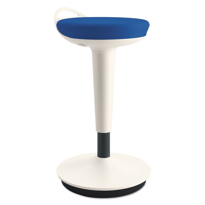 ADAPTIVERGO BALANCE PERCH STOOL, BLUE SEAT/BLUE BACK, WHITE BASE