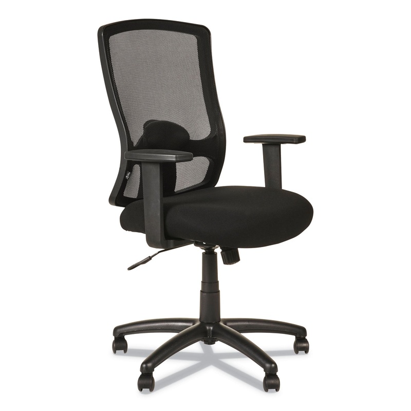 ALERA ETROS SERIES HIGH-BACK SWIVEL/TILT CHAIR, SUPPORTS UP TO 275 LBS., BLACK SEAT/BLACK BACK, BLACK BASE