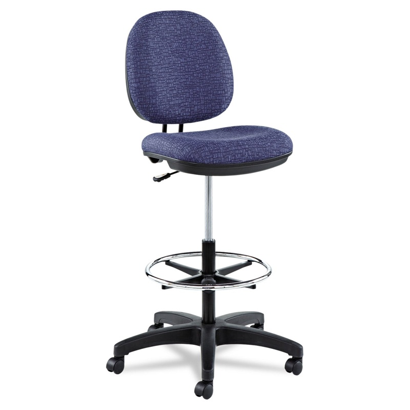 ALERA INTERVAL SERIES SWIVEL TASK STOOL, 34.5" SEAT HEIGHT, SUPPORTS UP TO 275 LBS., MARINE BLUE SEAT/MARINE BLUE BACK