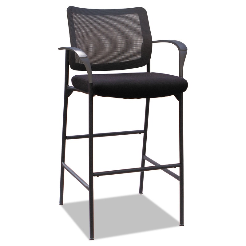 ALERA IV SERIES GUEST STOOL, 25.19'' X 23.62'' X 45.66'', BLACK SEAT/BLACK BACK, BLACK BASE, 2/CARTON