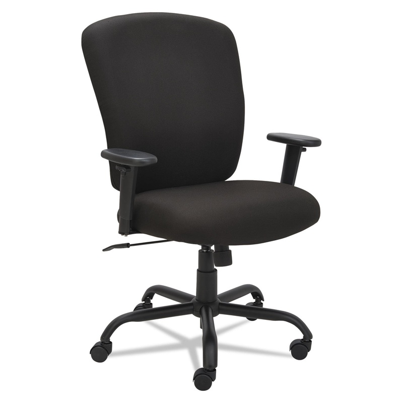 ALERA MOTA SERIES BIG AND TALL CHAIR, SUPPORTS UP TO 450 LBS., BLACK SEAT/BLACK BACK, BLACK BASE