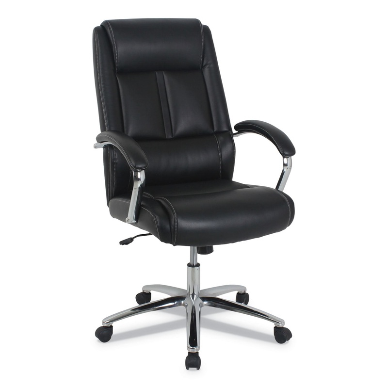 KATHY IRELAND OFFICE BY ALERA STONEBRIAR HIGH-BACK EXECUTIVE OFFICE CHAIR, UP TO 275 LBS., BLACK SEAT/BACK, CHROME BASE