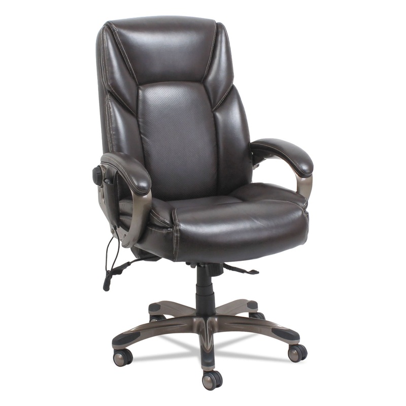 SHIATSU MASSAGE CHAIR, SUPPORTS UP TO 275 LBS., CHOCOLATE MARBLE SEAT/CHOCOLATE MARBLE BACK, BRONZE BASE