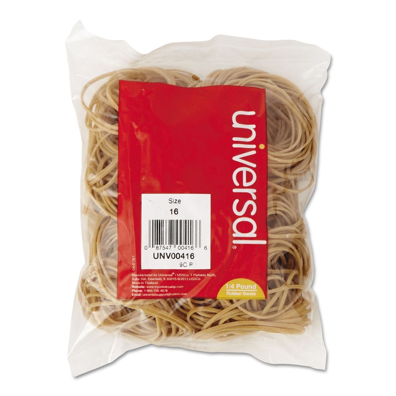RUBBER BANDS, SIZE 16, 0.04" GAUGE, BEIGE, 4 OZ BOX, 475/PACK