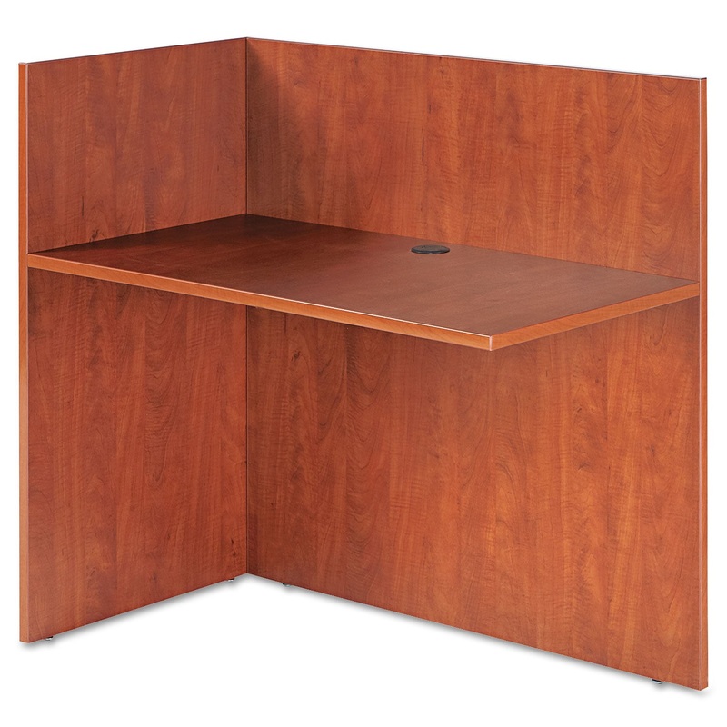 ALERA VALENCIA REVERSIBLE RECEPTION RETURN, 44 1/8W X 23 5/8D X 41 1/2H, MEDIUM CHERRY