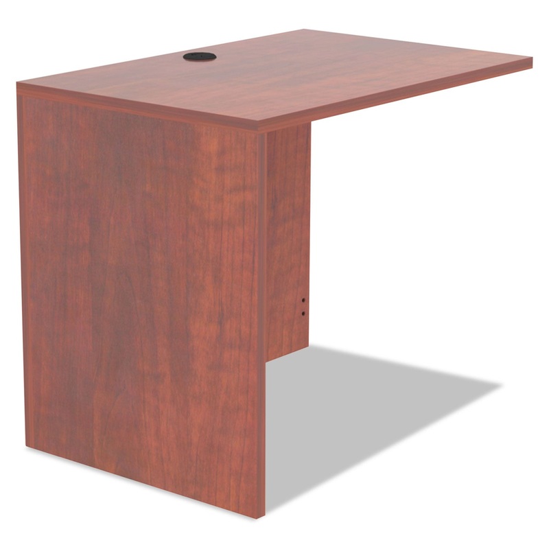 ALERA VALENCIA SERIES REVERSIBLE RETURN/BRIDGE SHELL, 35W X 23 5/8D X 29 1/2H, MEDIUM CHERRY