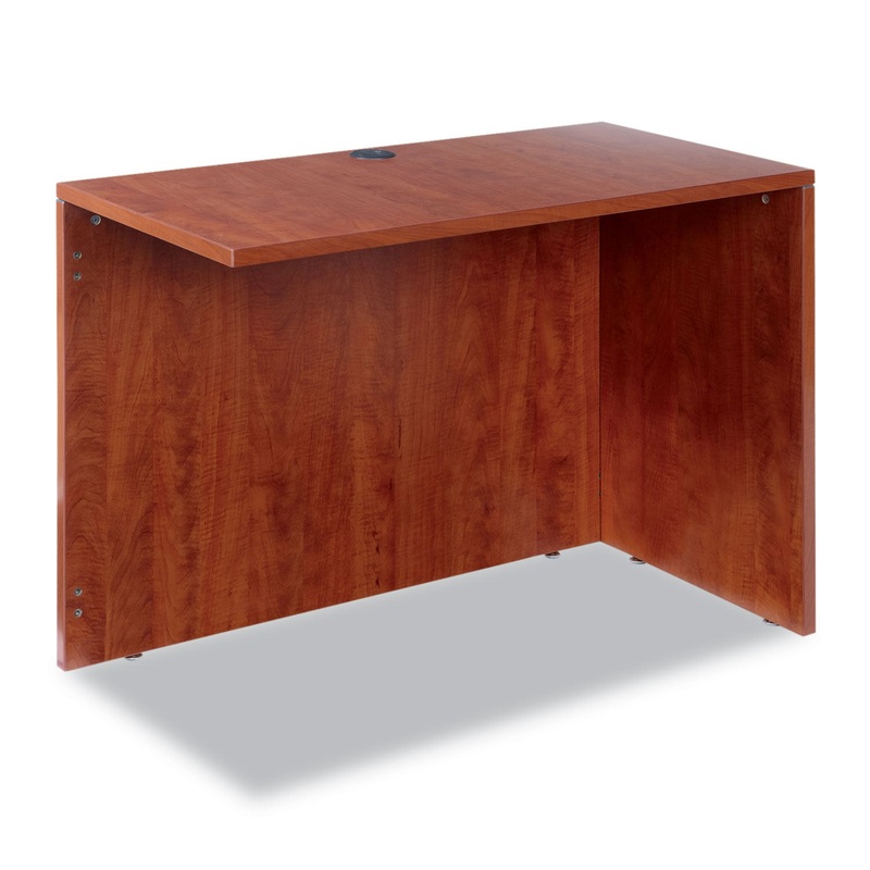 ALERA VALENCIA SERIES REVERSIBLE RETURN/BRIDGE SHELL, 42W X 23 5/8D X 29 1/2H, MEDIUM CHERRY