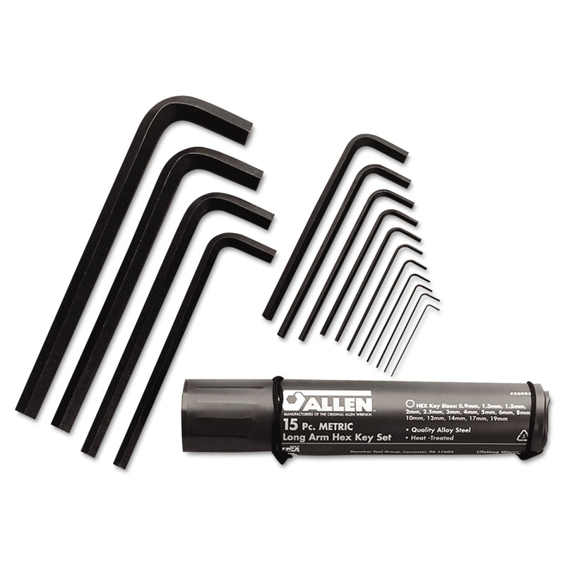 15-Piece Sae Long-Arm Hex Key Set