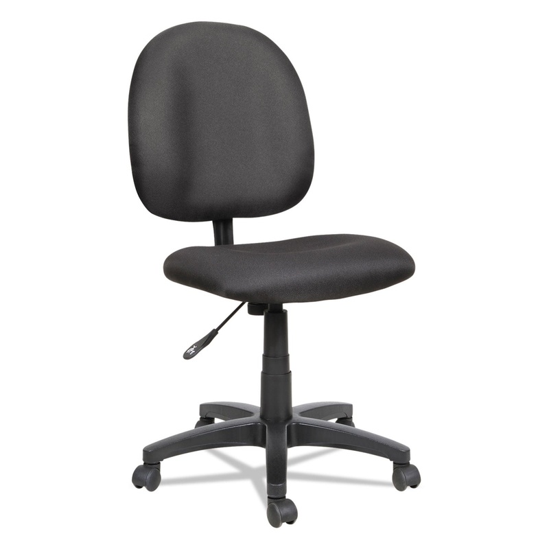ALERA ESSENTIA SERIES SWIVEL TASK CHAIR, SUPPORTS UP TO 275 LBS., BLACK SEAT/BLACK BACK, BLACK BASE