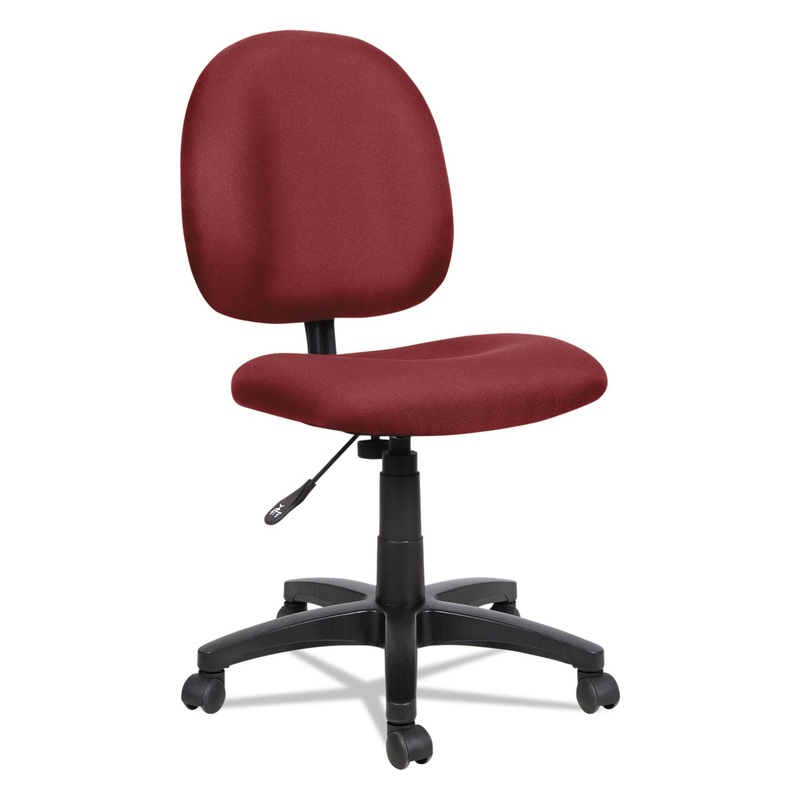 ALERA ESSENTIA SERIES SWIVEL TASK CHAIR, SUPPORTS UP TO 275 LBS., BURGUNDY SEAT/BURGUNDY BACK, BLACK BASE