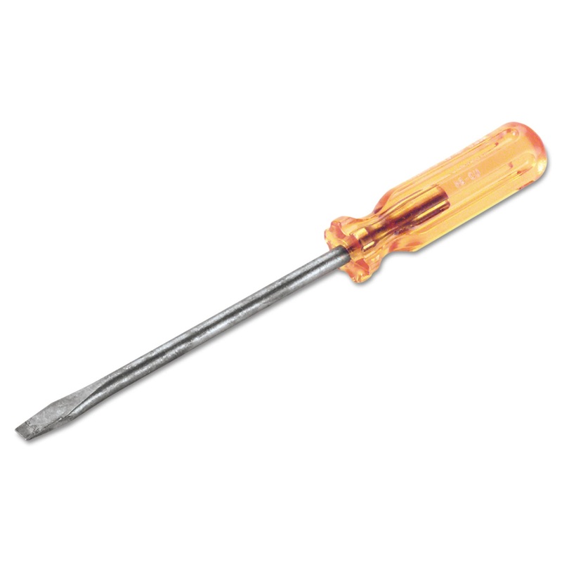 Standard Tip Screwdriver, Flat-Head, 6" Long